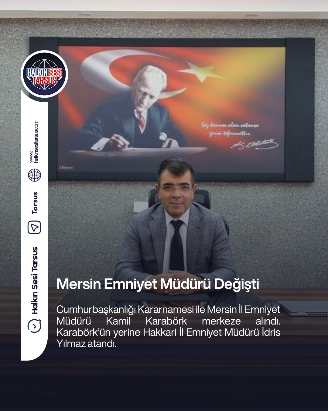 Mersin Emniyet Müdürü Değişti