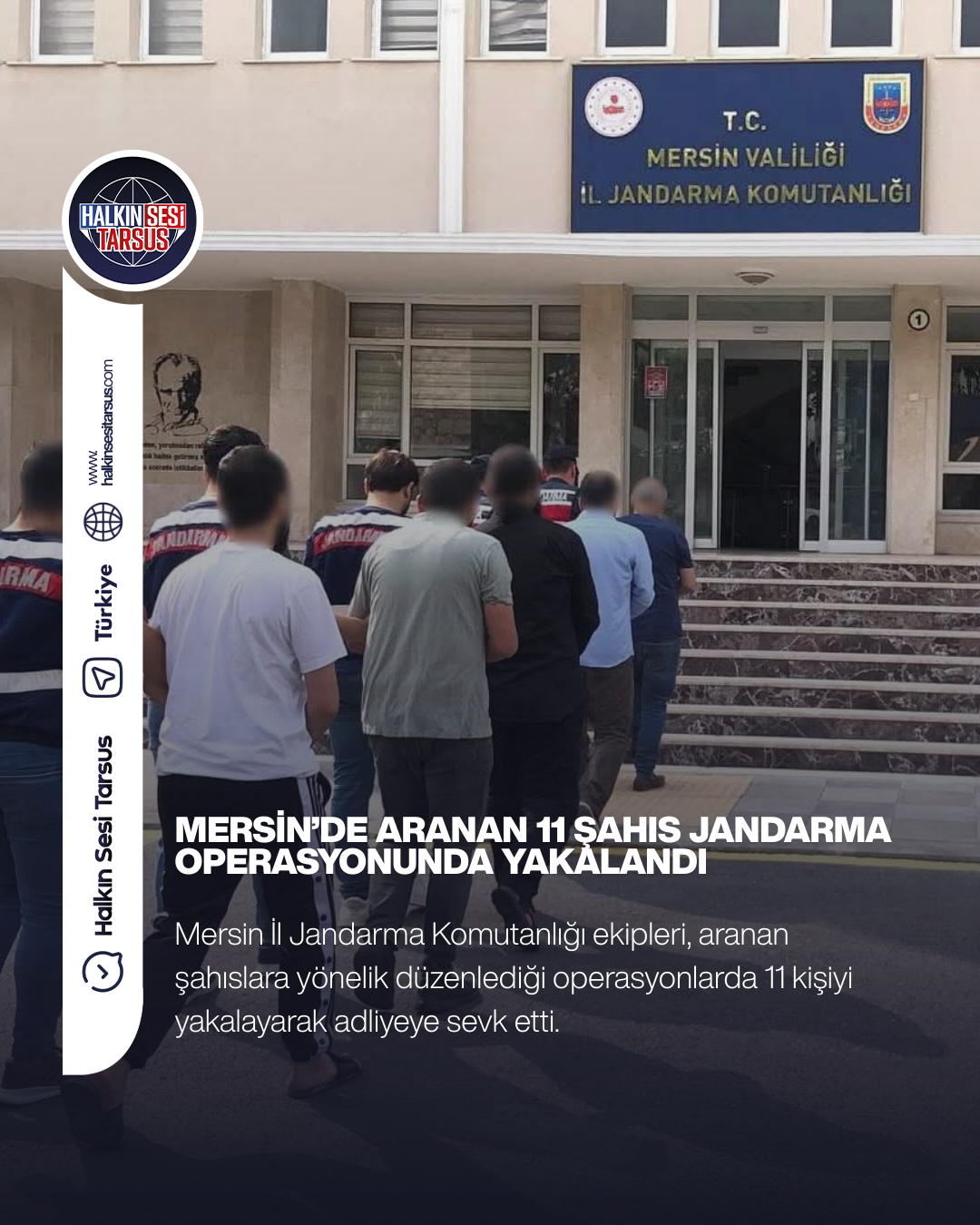 Mersin’de Aranan 11 Şahıs Jandarma Operasyonunda Yakalandı