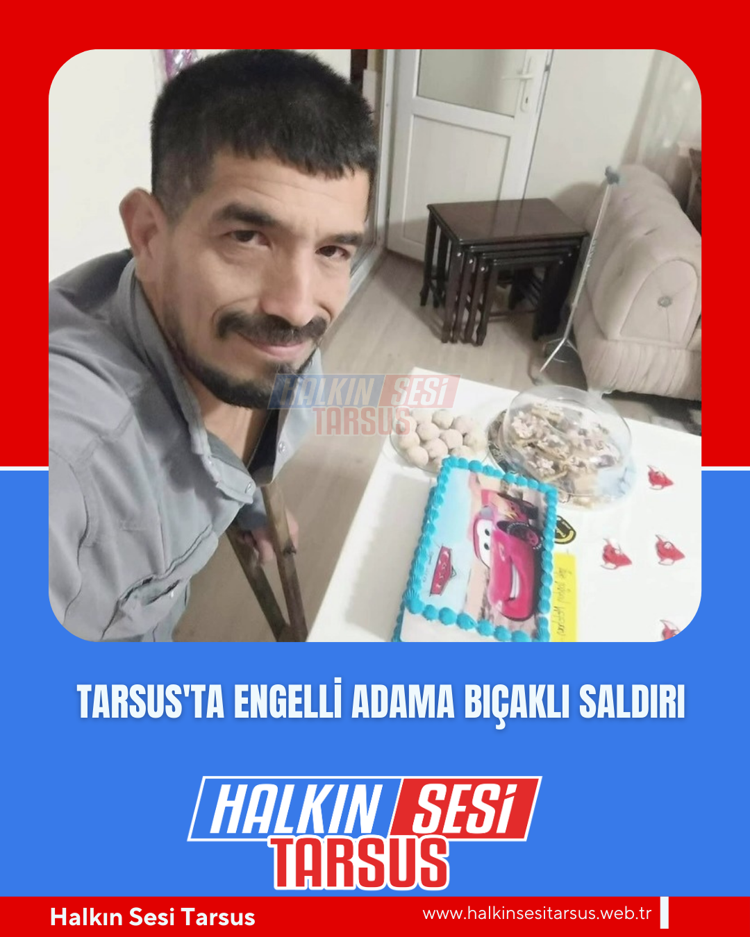 Tarsus’ta Engelli Adama Bıçaklı Saldırı
