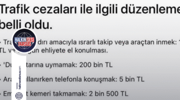 Yeni Trafik Cezaları Belli Oldu