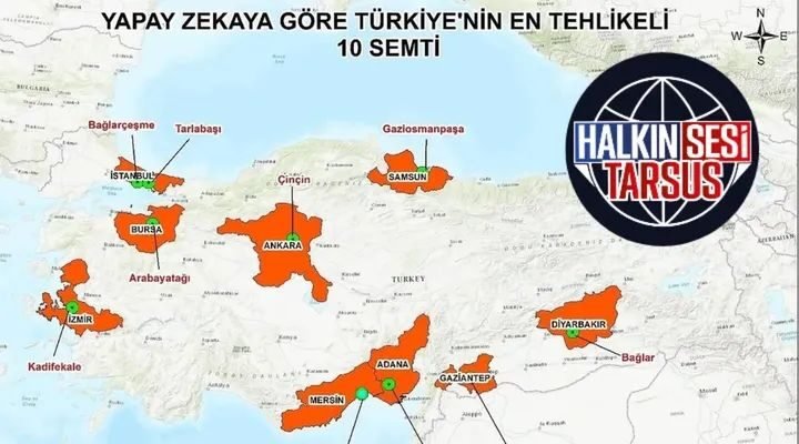 Türkiye’nin En Tehlikeli 10 Semti Açıklandı (Yapay Zekâ Tahminine Göre)