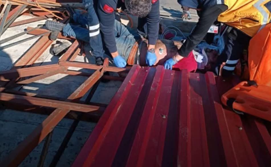 Elektrik Akımına Kapılan İşçi Ağır Yaralandı