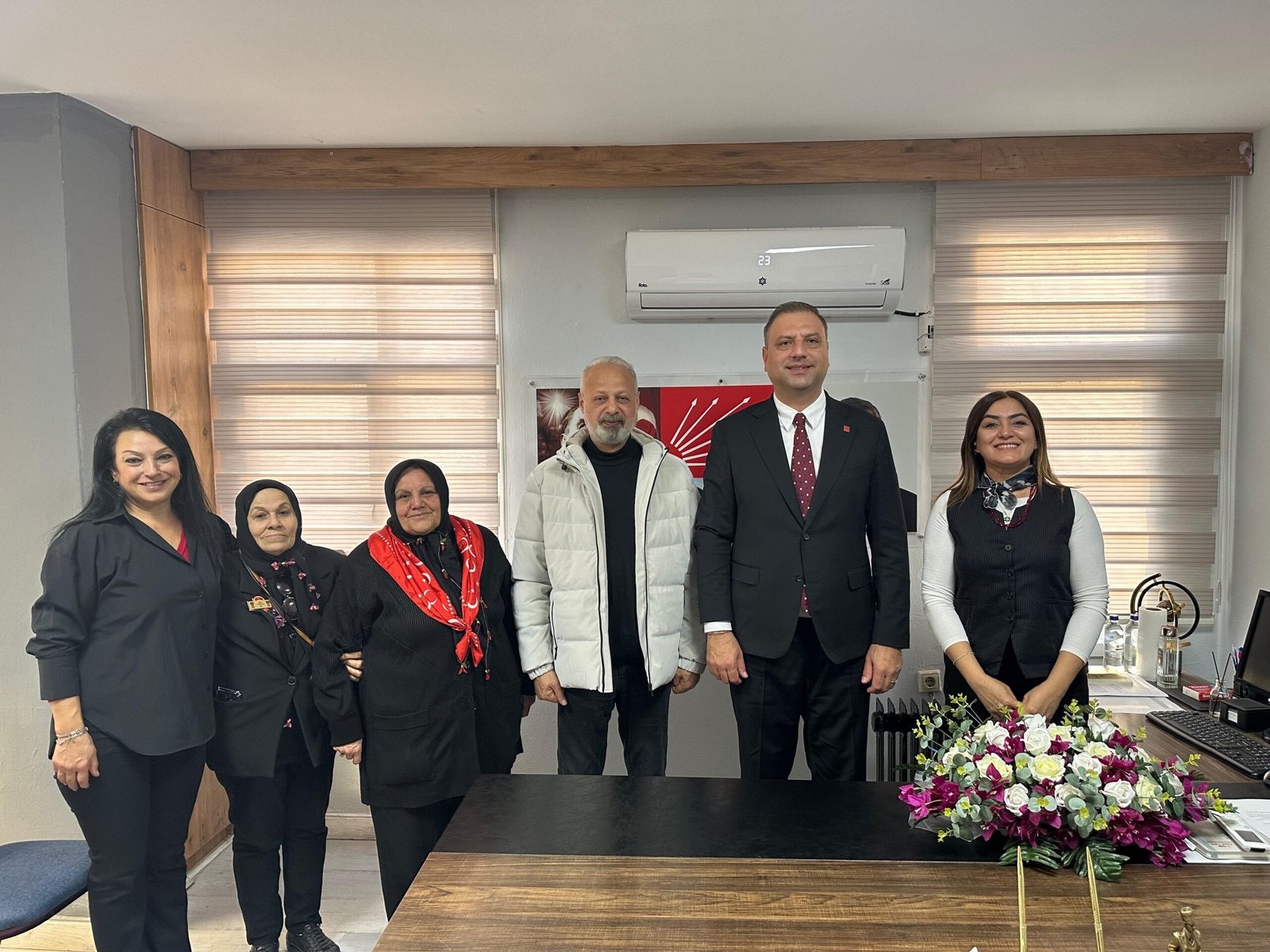 Musa Ceylan ve Burçin Güner’den CHP Tarsus İlçe Başkanı Yusuf Tıbık’a Ziyaret