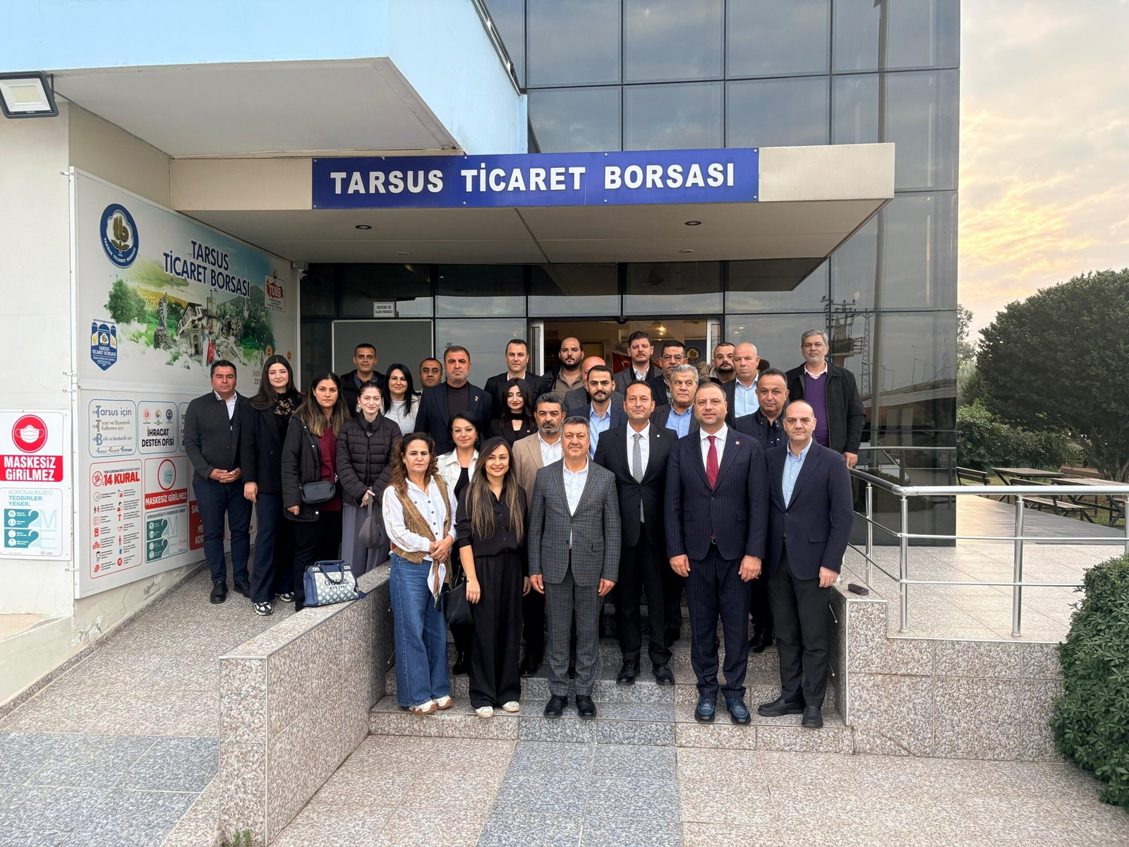 CHP Tarsus İlçe Başkanı Yusuf Tıbık’tan Tarsus Ticaret Borsası’na Ziyaret