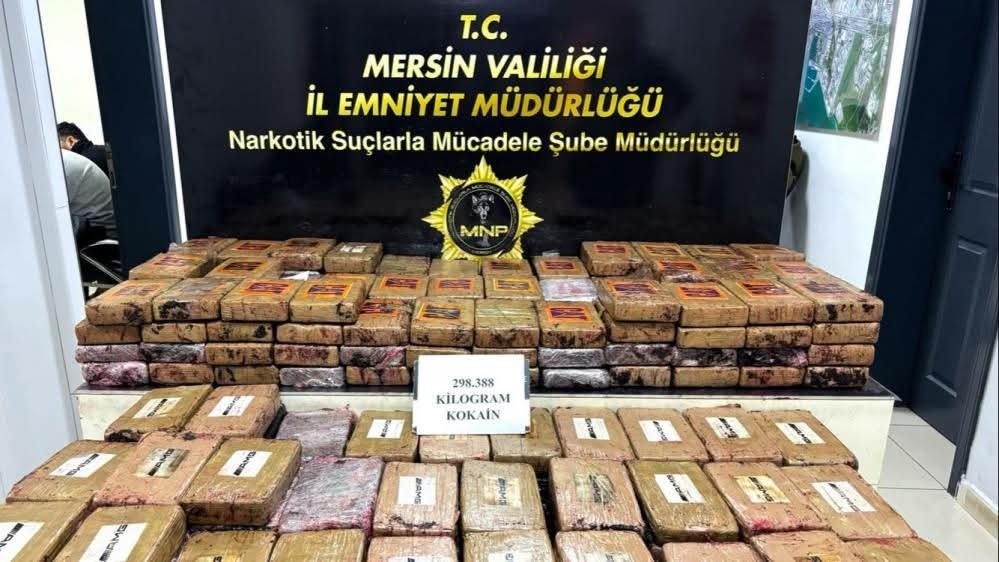 Mersin limanında 289 kilo kokain yakalandı