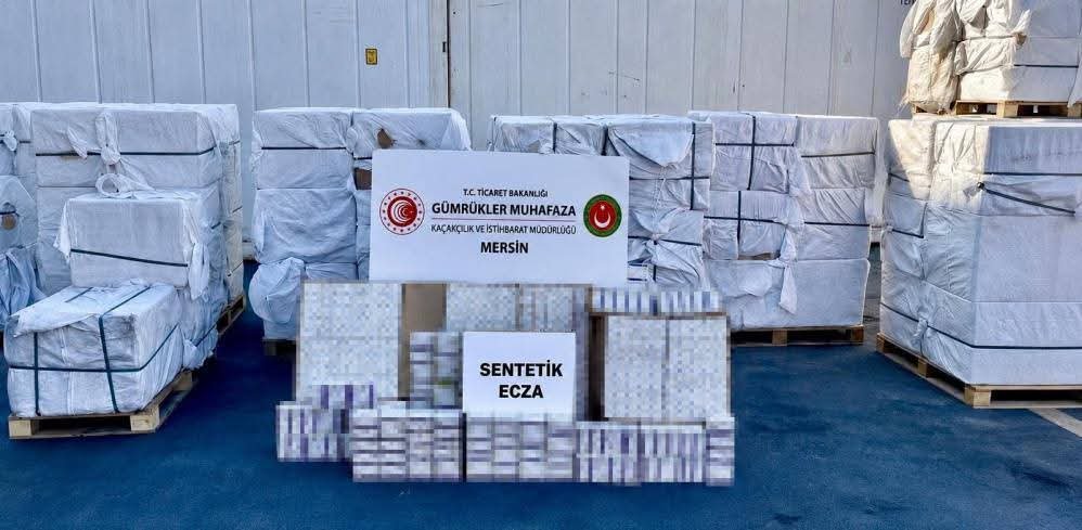 Mersin Limanı’nda 4,9 Milyar Liralık Kaçak İlaç Operasyonu